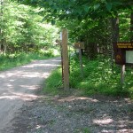 Trailhead on the Speculator Mountain Bike Loops