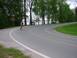 Lake Champlain shoreline biking